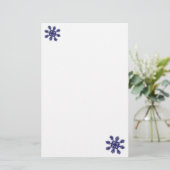 Schneeflocke II Briefpapier (Stehend Vorderseite)