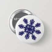 Schneeflocke II Button (Vorne & Hinten)