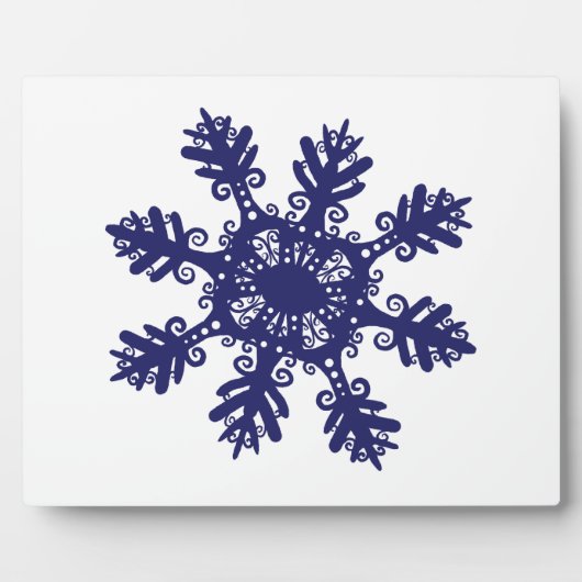 Schneeflocke II Fotoplatte (Vorderseite)