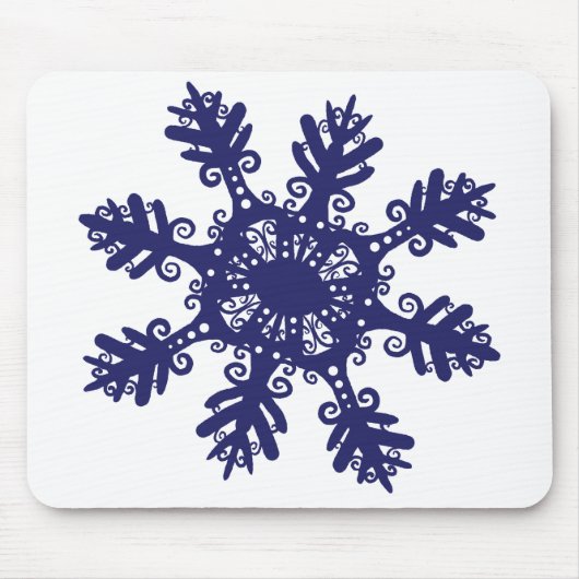 Schneeflocke II Mousepad (Vorne)