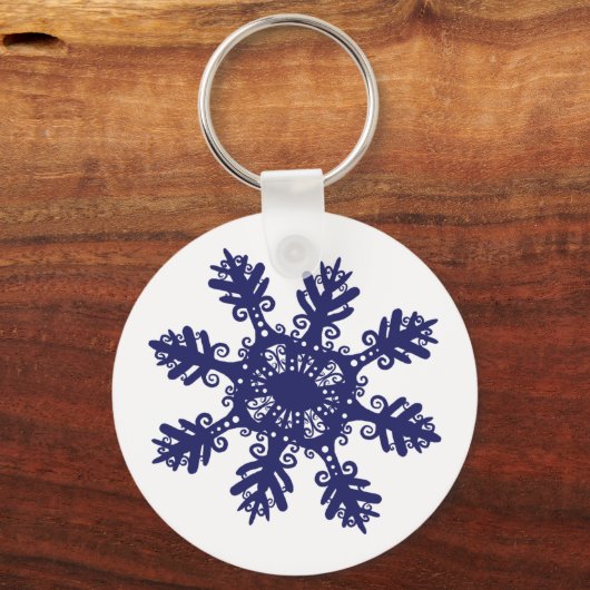 Schneeflocke II Schlüsselanhänger (Vorderseite)