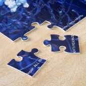 Schneeflocke in Blau 7 Haiku Puzzle (Seite)
