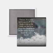 Schneeflocke ~ Isa 1:18 Magnet (Vorderseite/Rückseite)