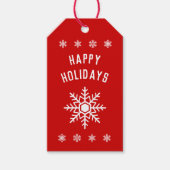 Schneeflocke - Jede Farbe Geschenkanhänger (Vorderseite)