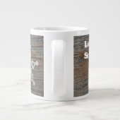 Schneeflocke Jumbo-Tasse (Rückseite)