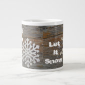 Schneeflocke Jumbo-Tasse (Vorderseite)