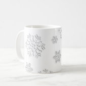 Schneeflocke Kaffeetasse (Vorderseite Links)