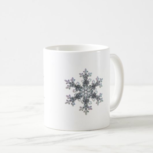 Schneeflocke Kaffeetasse (VorderseiteRechts)