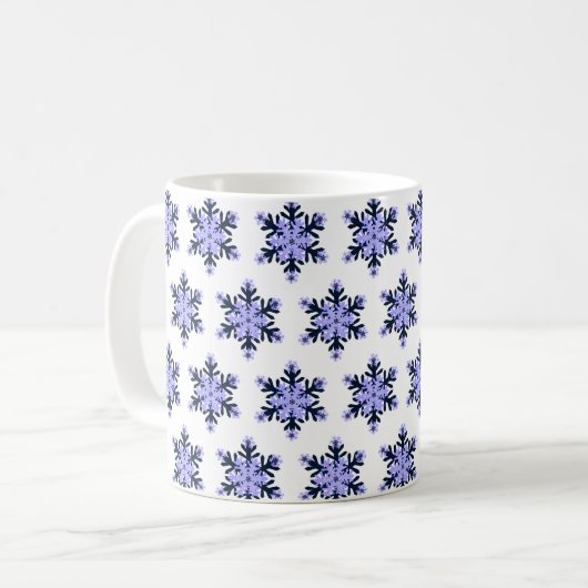 Schneeflocke Kaffeetasse (Vorderseite Links)