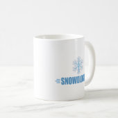 Schneeflocke Kaffeetasse (VorderseiteRechts)
