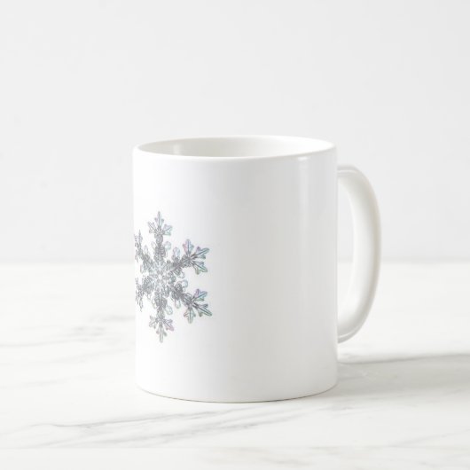 Schneeflocke Kaffeetasse (VorderseiteRechts)