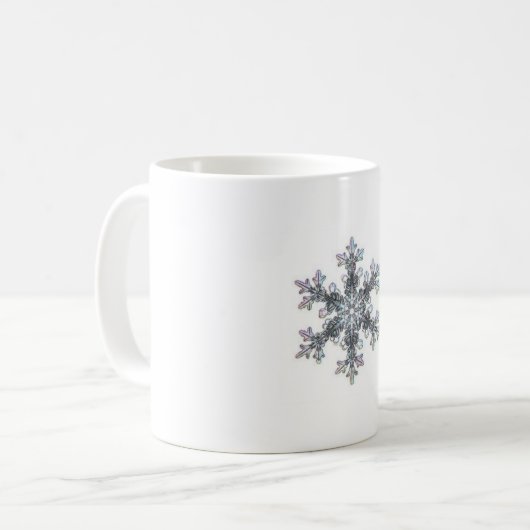 Schneeflocke Kaffeetasse (Vorderseite Links)