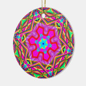 Schneeflocke-Kaleidoskop Keramik Ornament (Links)
