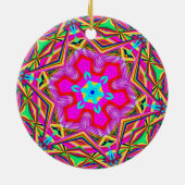 Schneeflocke-Kaleidoskop Keramik Ornament (Hinten)