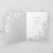 Schneeflocke Karte (Innenseite)