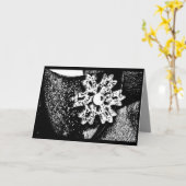 Schneeflocke Karte (Gelbe Blume)