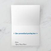 Schneeflocke-Karten-Schablone Feiertagskarte (Innenseite)