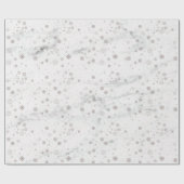 Schneeflocke Karton Geschenkpapier (Flach)