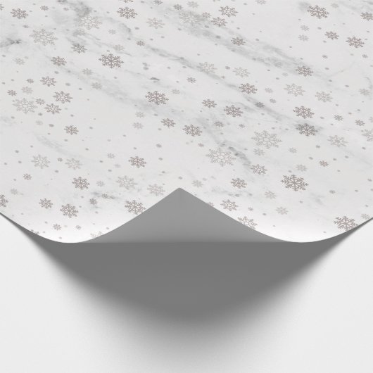 Schneeflocke Karton Geschenkpapier (Ecke)