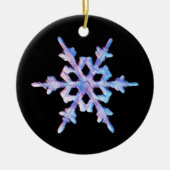 Schneeflocke Keramik Ornament (Vorne)