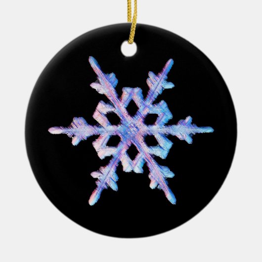 Schneeflocke Keramik Ornament (Vorne)