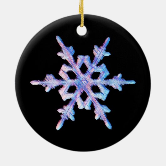 Schneeflocke Keramik Ornament (Hinten)