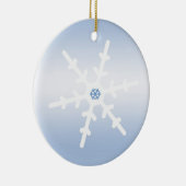 Schneeflocke Keramik Ornament (Rechts)