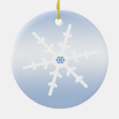 Schneeflocke Keramik Ornament (Hinten)