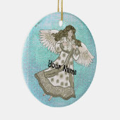 Schneeflocke Keramik Ornament (Rechts)