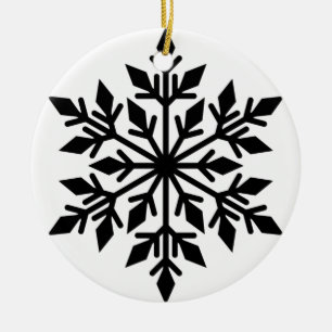 Schneeflocke Keramik Ornament