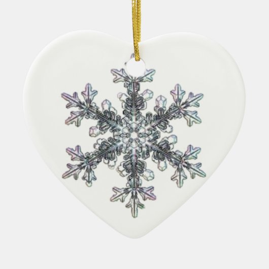 Schneeflocke Keramik Ornament (Vorne)