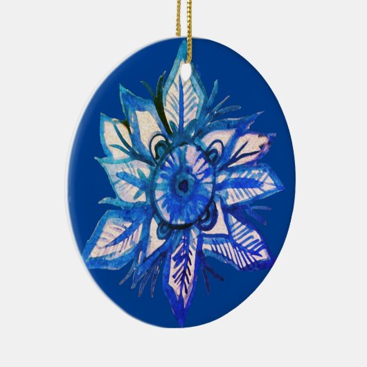 Schneeflocke Keramik Ornament (Rechts)