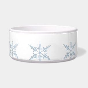 Schneeflocke Keramik Pet Bowl Napf