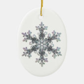 Schneeflocke Keramikornament (Vorne)