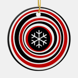 Schneeflocke Keramikornament
