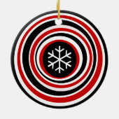 Schneeflocke Keramikornament (Hinten)