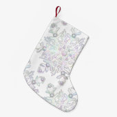 Schneeflocke Kleiner Weihnachtsstrumpf (Vorderansicht (hängend))