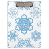 Schneeflocke Klemmbrett (Vorderseite)