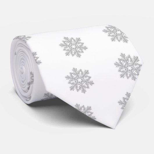 Schneeflocke Krawatte (Gerollt)