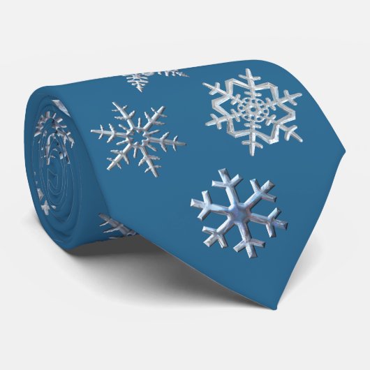 Schneeflocke-Krawatte Krawatte (Gerollt)