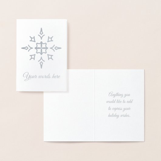 Schneeflocke kreieren folienkarte (Anzeige)