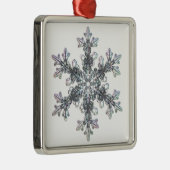 Schneeflocke, Kristall Ornament Aus Metall (Rechts)