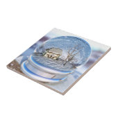 Schneeflocke-Kugel-dekorative Fliese (Seite)