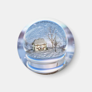 Schneeflocke-Kugel-Magnet Magnet