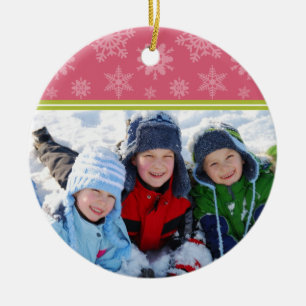 Schneeflocke-kundenspezifische Keramik Ornament