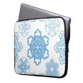 Schneeflocke Laptopschutzhülle (Vorderseite Links)