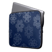 Schneeflocke Laptopschutzhülle (Vorderseite Links)