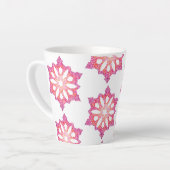 Schneeflocke Latte Tasse (Linke Ecke)