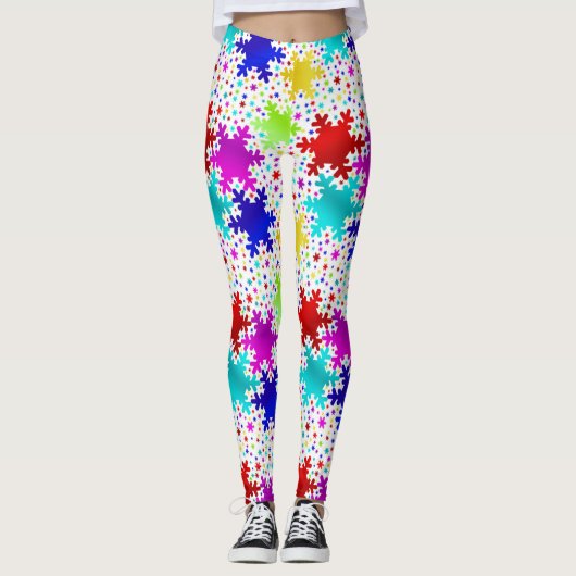 Schneeflocke Leggings (Vorderseite)