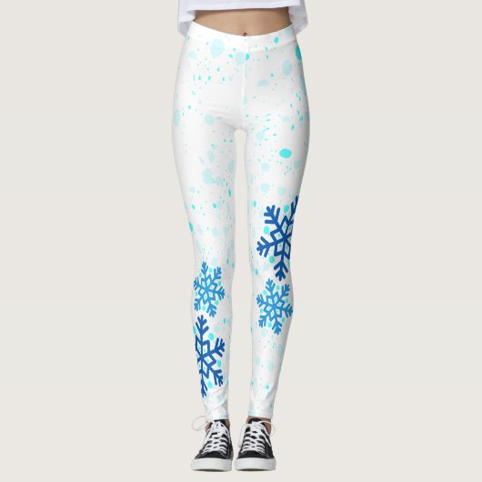 Schneeflocke Leggings (Vorderseite)